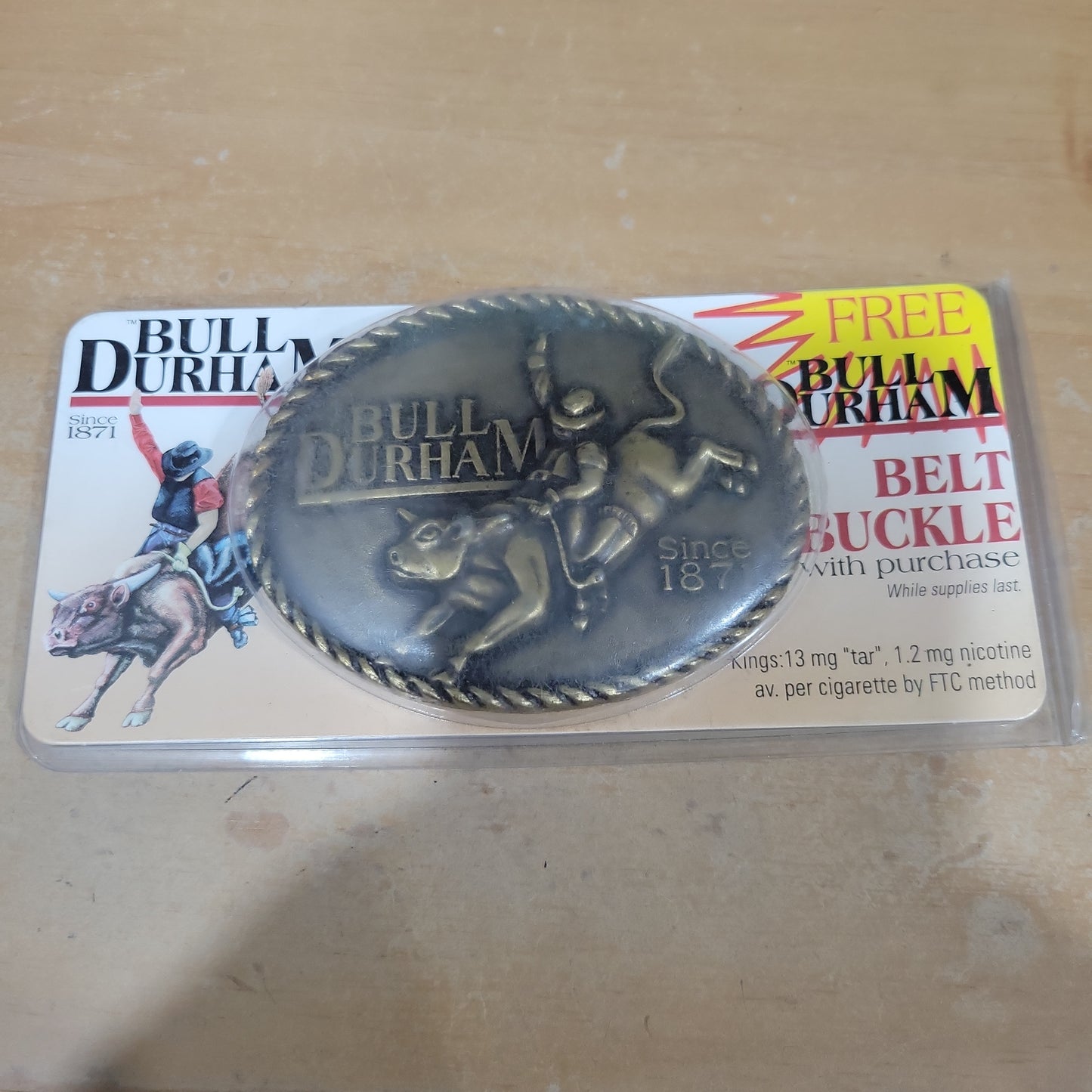 Bull Durham Belt Buckle New In Package