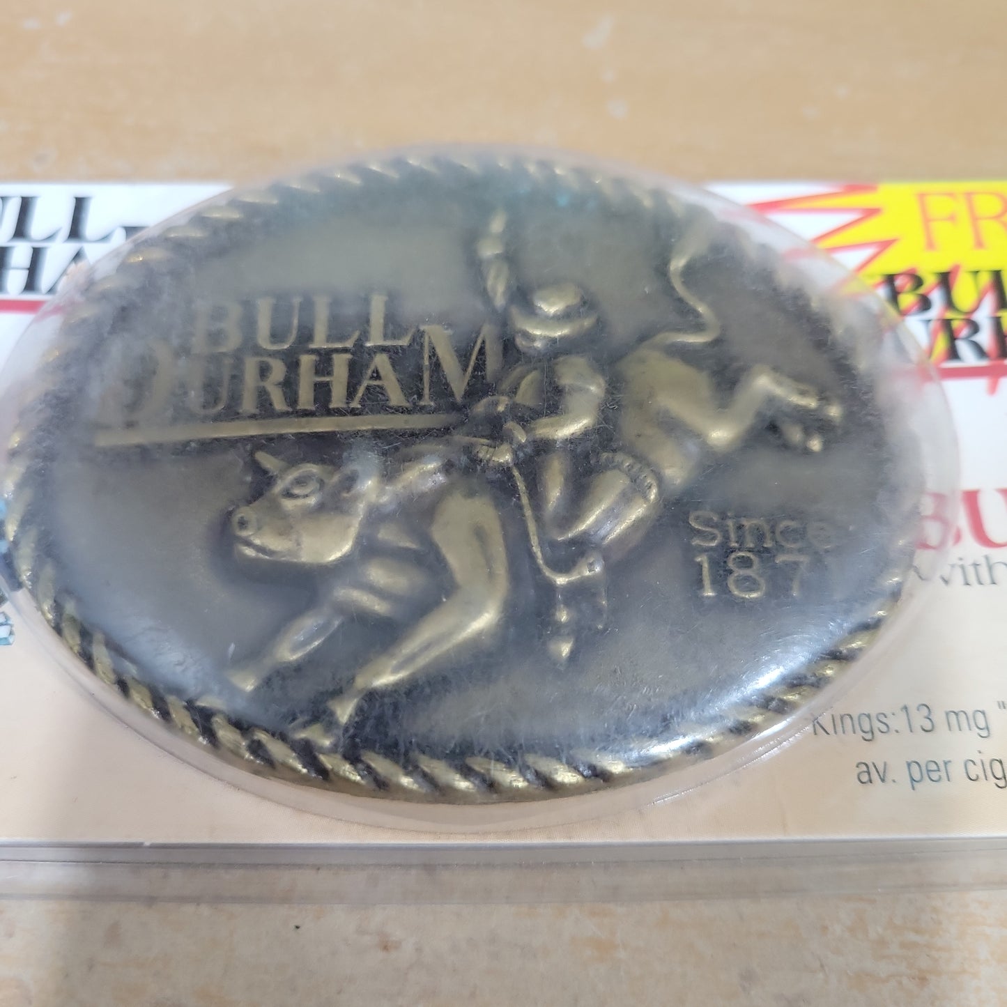 Bull Durham Belt Buckle New In Package