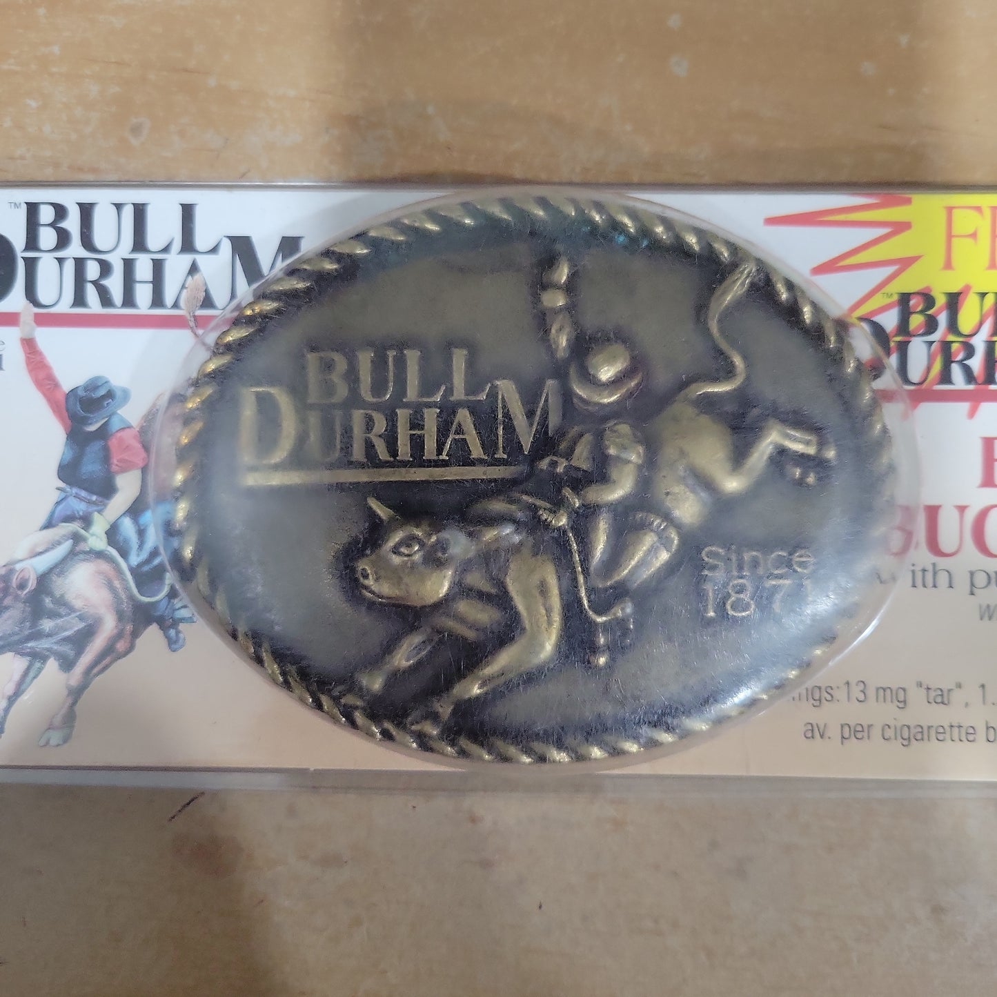 Bull Durham Belt Buckle New In Package