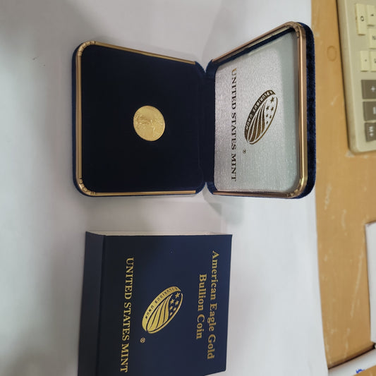 2024 1/10 oz Gold American Eagle 5 Dollar Coin w/ US Mint Box