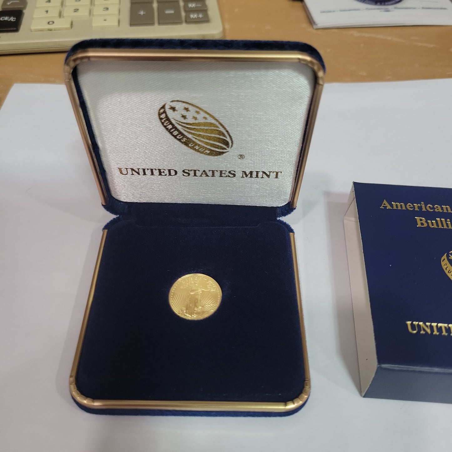 2024 1/10 oz Gold American Eagle 5 Dollar Coin w/ US Mint Box