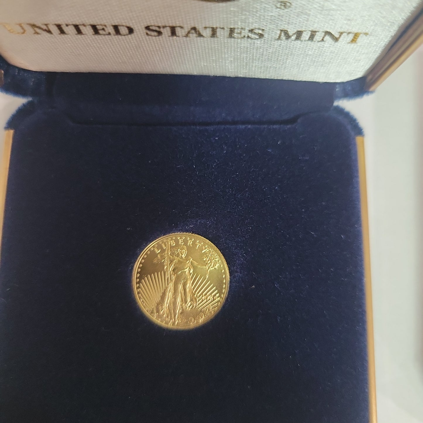 2024 1/10 oz Gold American Eagle 5 Dollar Coin w/ US Mint Box