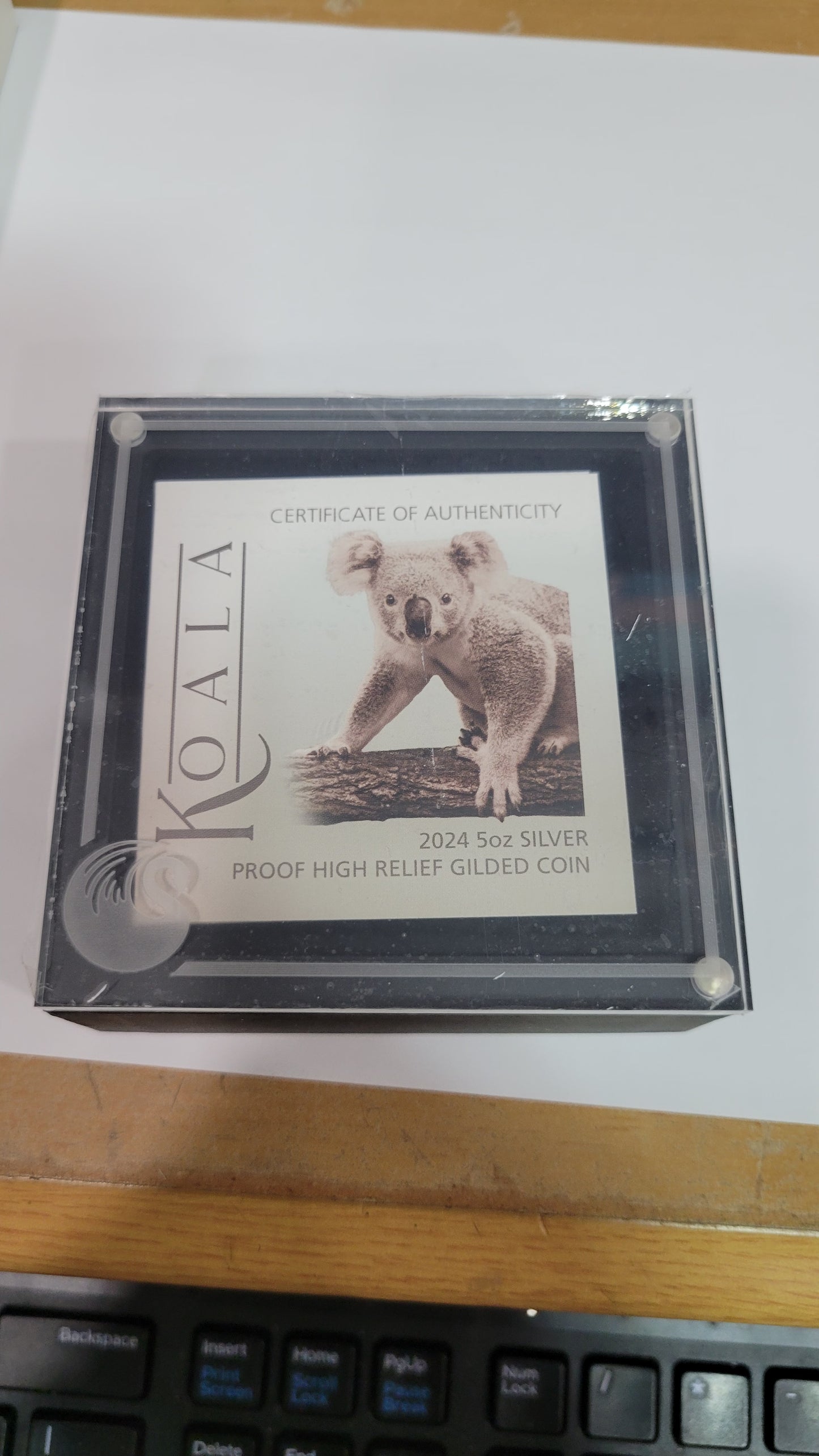 Australian Koala 2024 5oz Silver Proof High Relief Gilded Coin