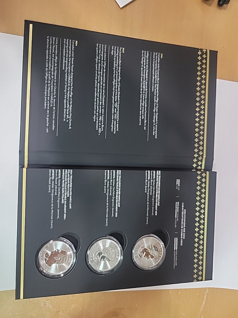 2024 Treasured Maple Leaf Effigies $5 Premium Bullion Silver 3-Coin Set Canada