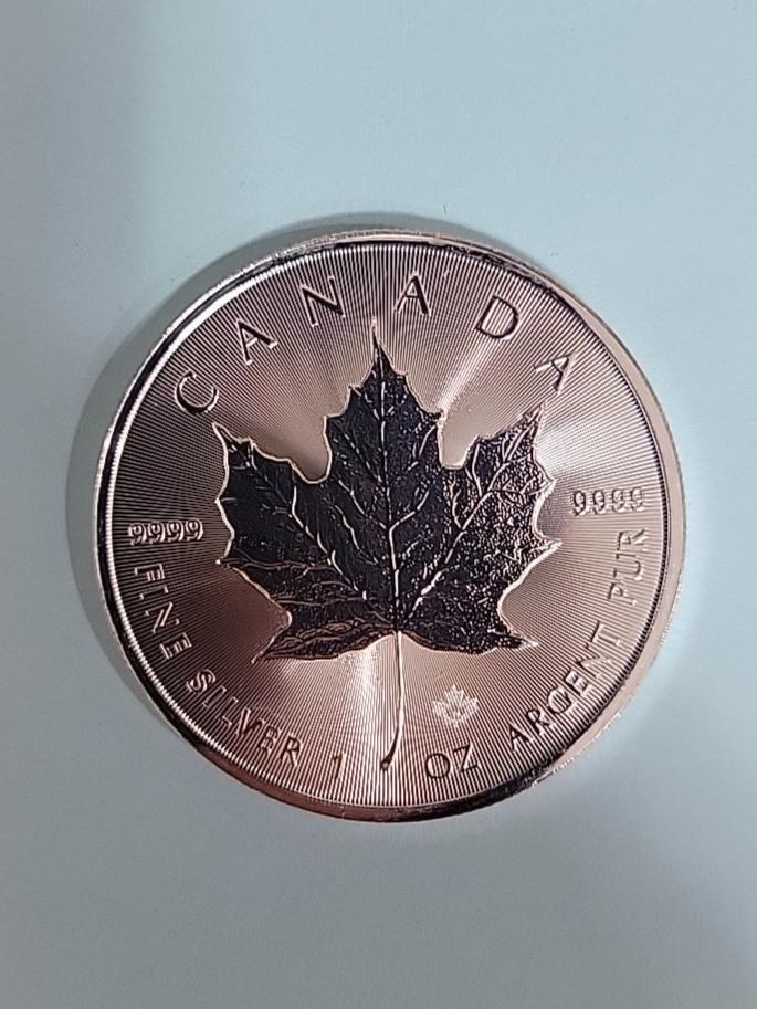 2024 Silver Canadian Maole Leaf Coin 1 OZ