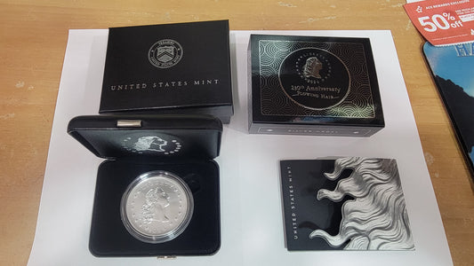 2024 Flowing Hair Silver Medal US Mint 230TH Anniversary OGP/COA