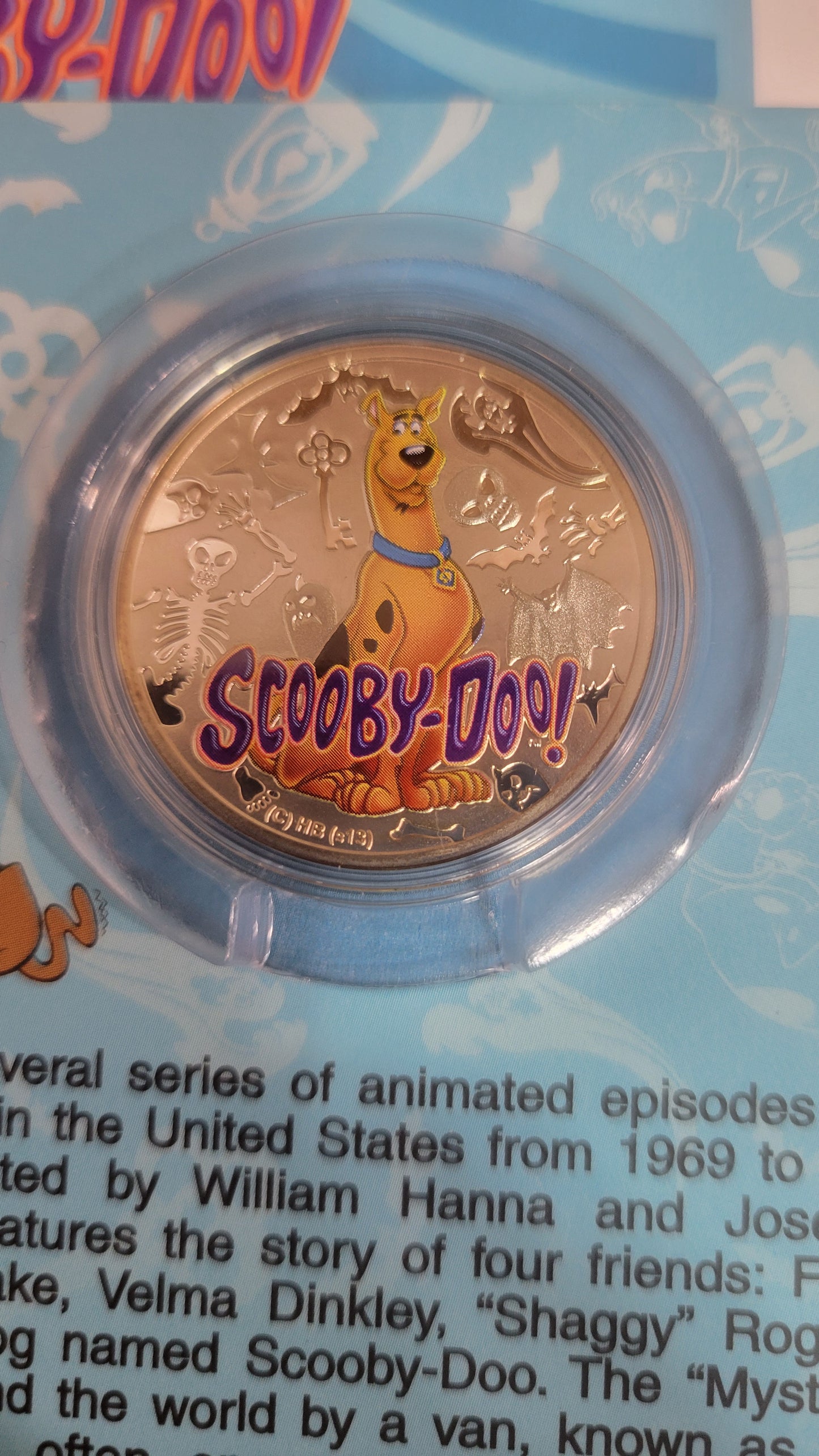 2013 CARTOON CHARACTER SERIES - SCOOBY DOO - SILVER COIN - NIUE - WITH OGP COA