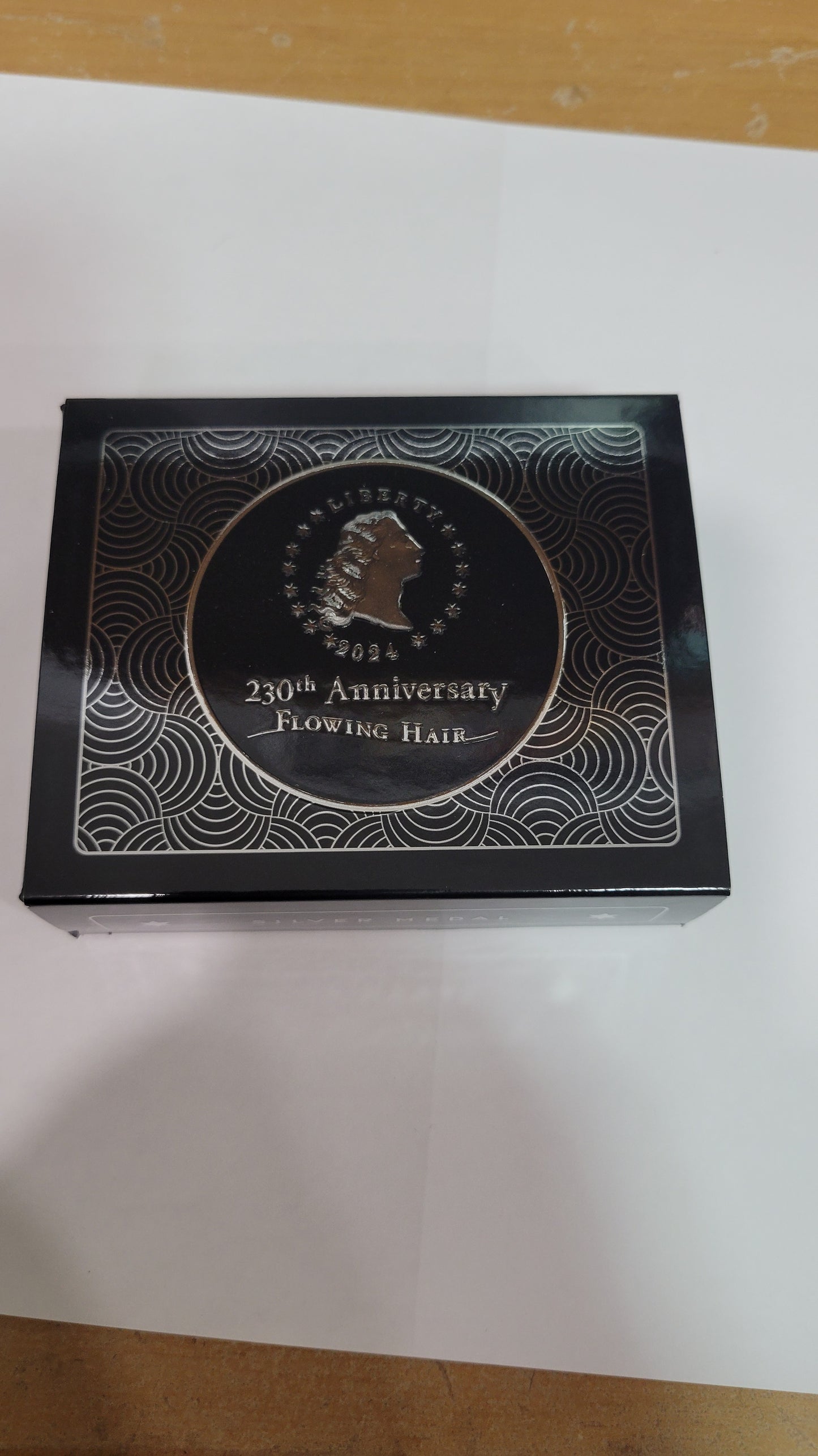 2024 Flowing Hair Silver Medal US Mint 230TH Anniversary OGP/COA