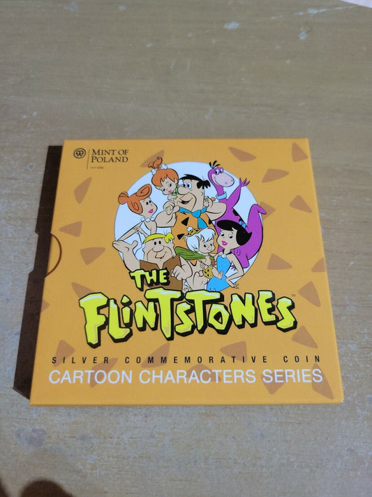 Mint Of Poland 2014 The Flintstones Silver Proof Coin