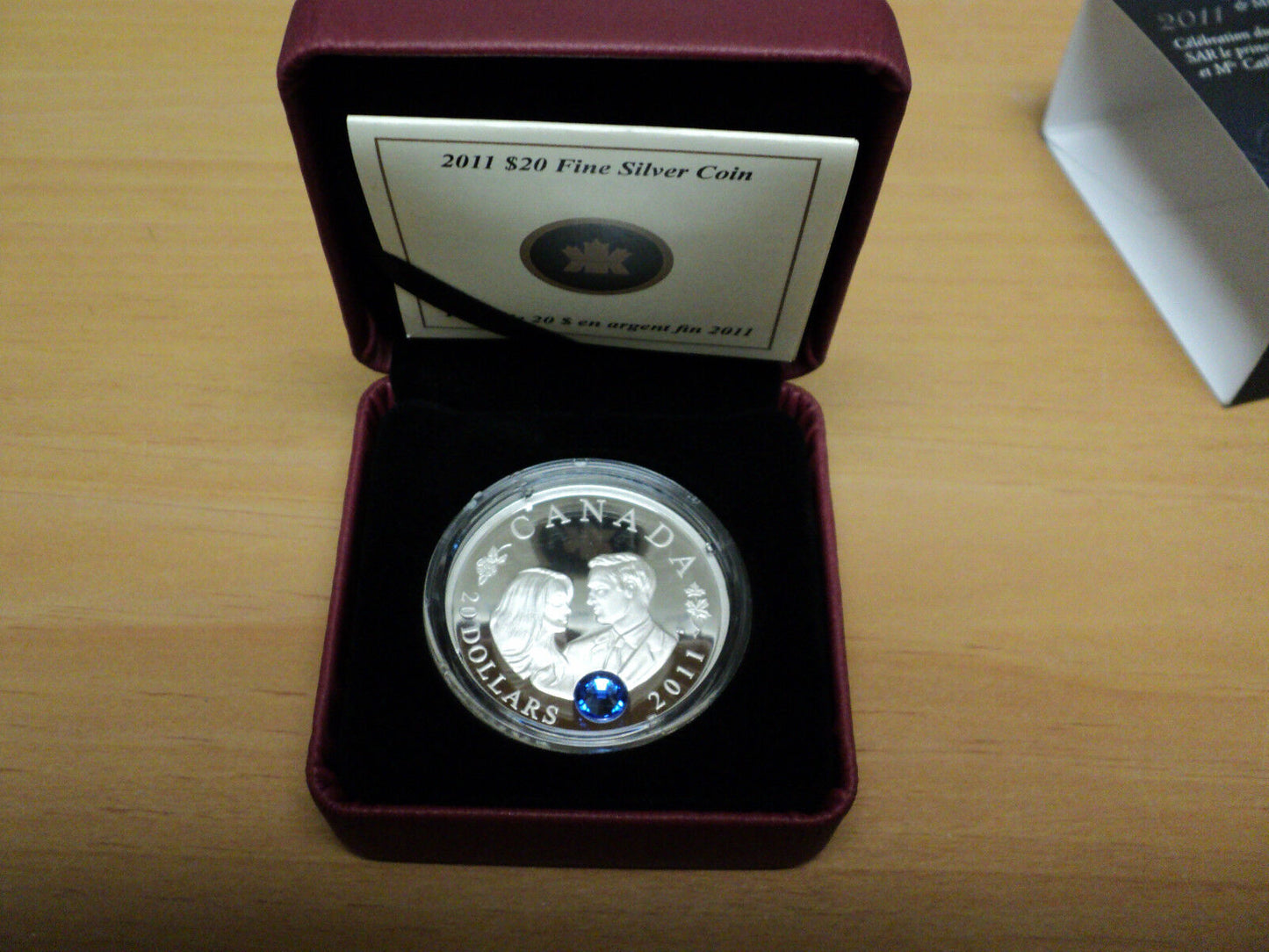 2011 Canada $20 Fine Silver 1 Oz Coin Royal Wedding Of William and Catherine