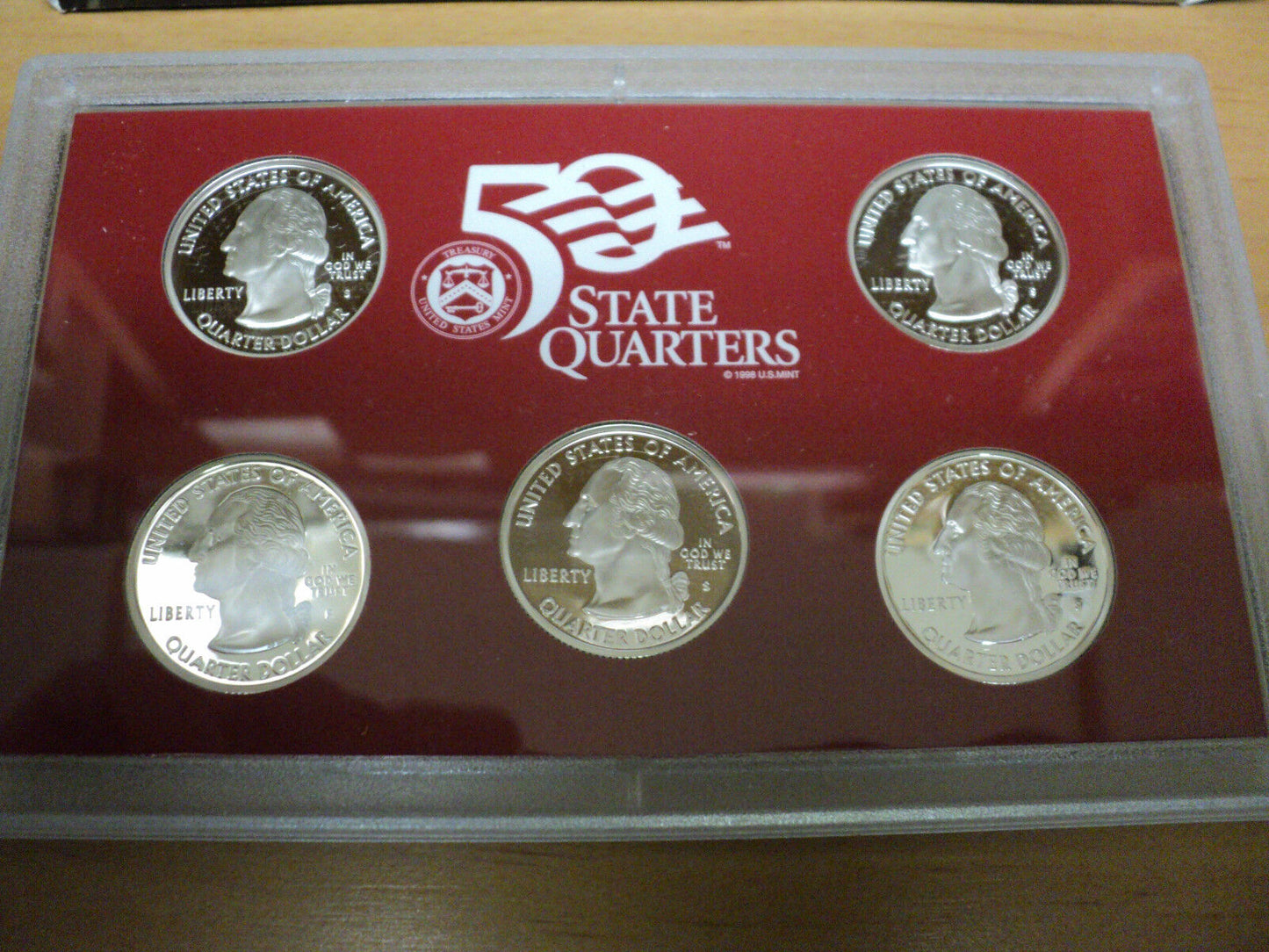 Lot Of Two 2007 U. S. Mint Quarters Silver Proof Set