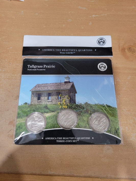 America The Beautiful Quarters 3 Coin Set Tallgrass Prairie