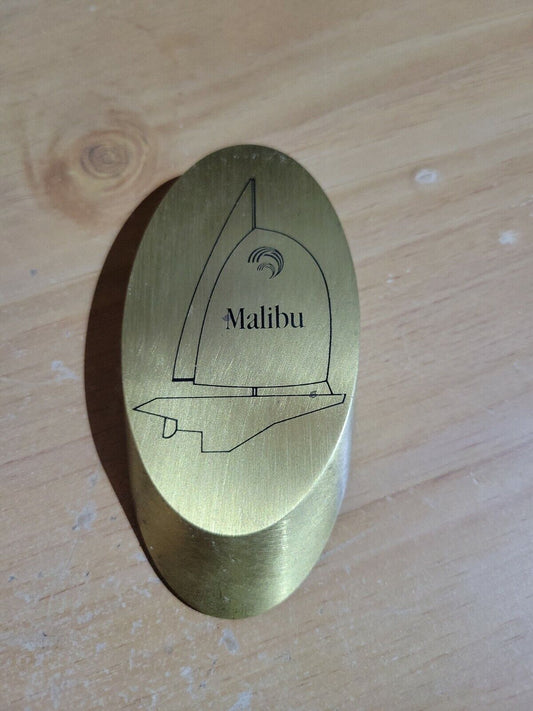 Malibu Cigarettes Sailboat Paper Weight