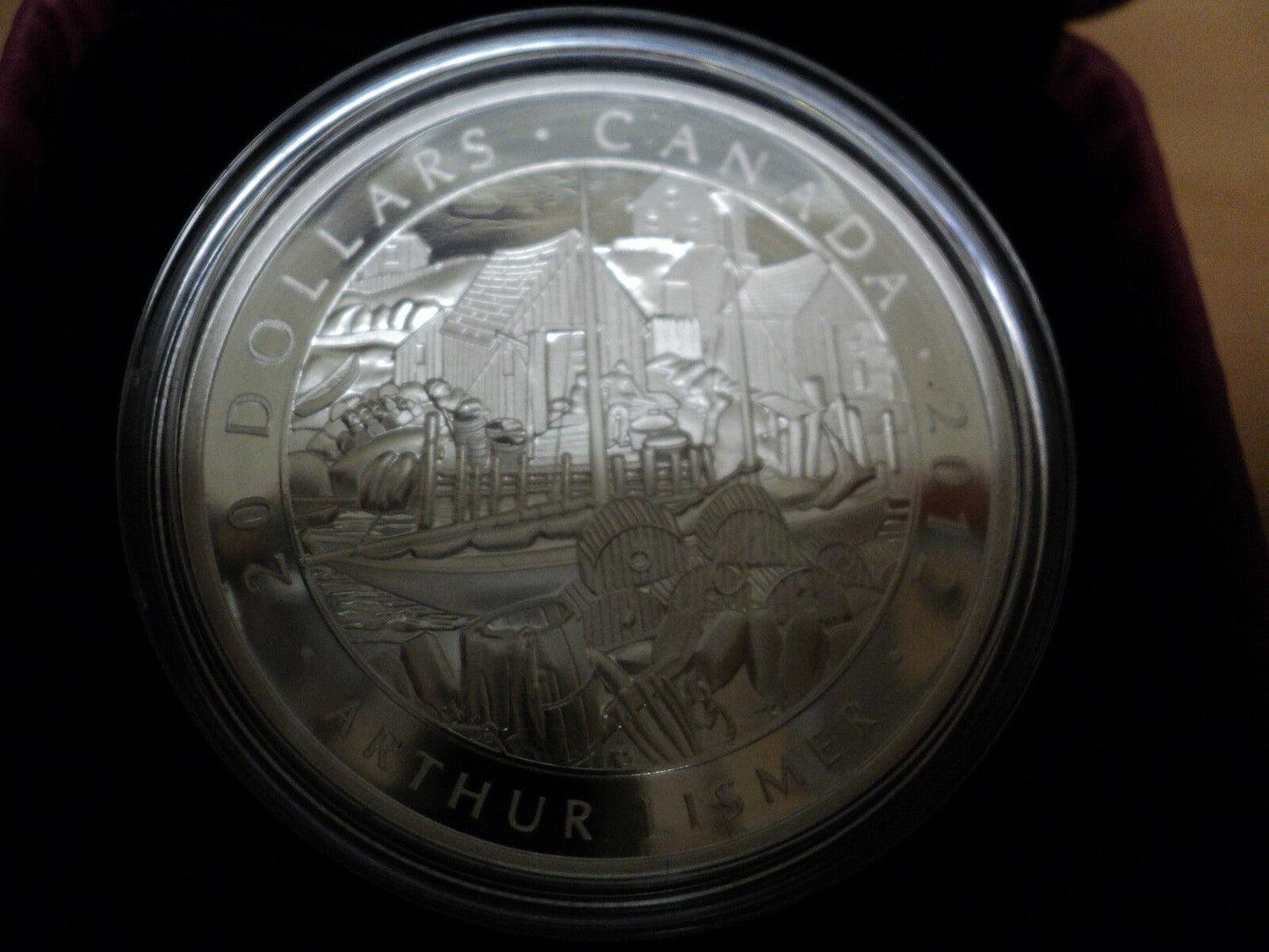 2012 $20 Dollar Fine Silver Coin Arthur Lismer Nova Scotia Fishing Village RCM