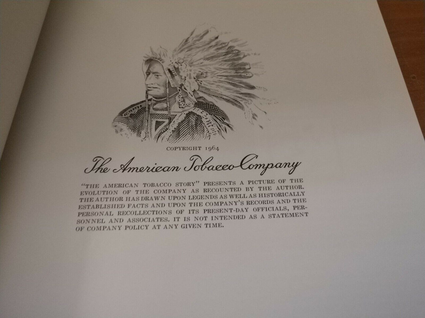 The American Tobacco Story Copyright 1964 2600