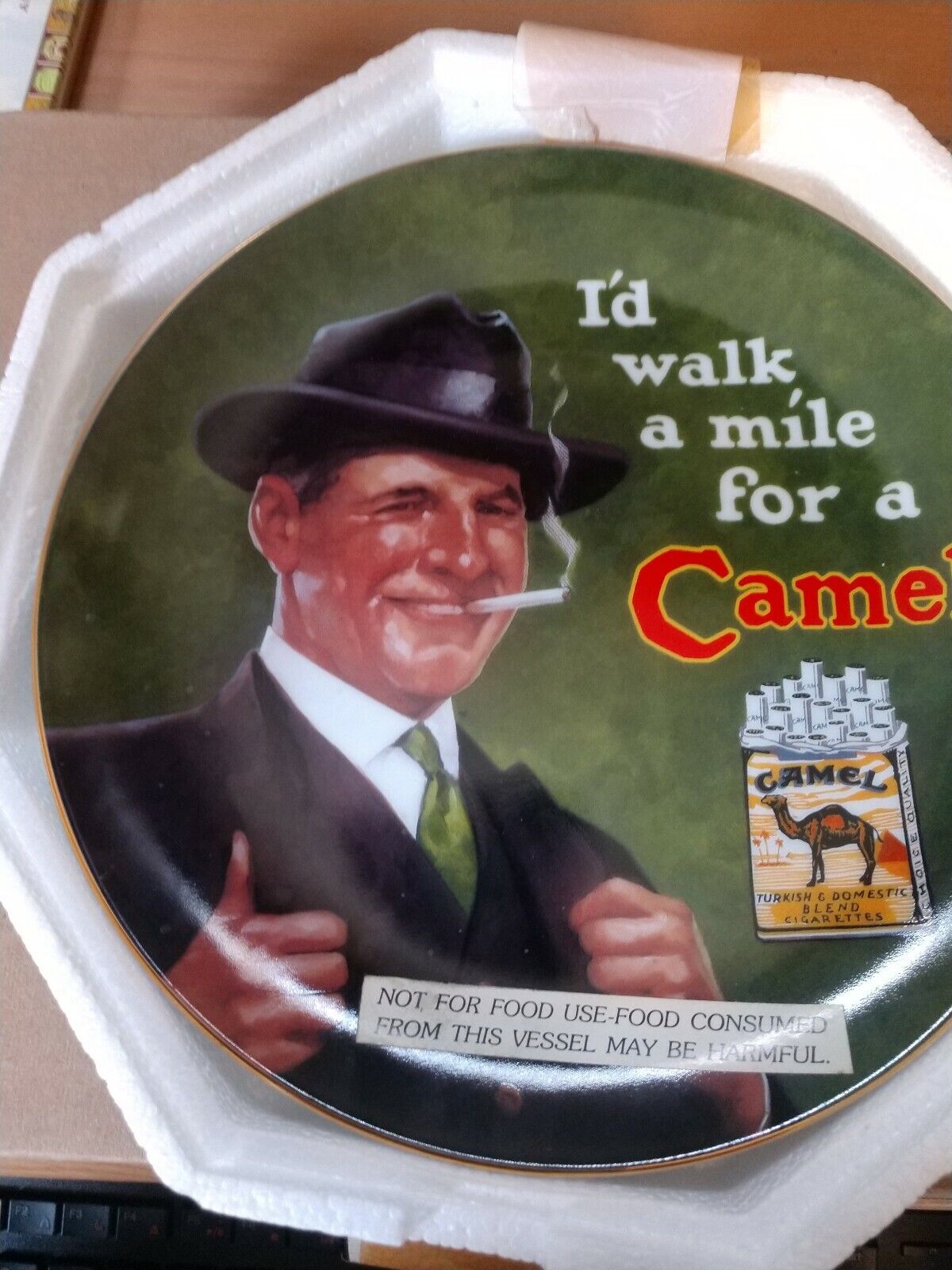 Camel Cigarettes 85th Anniv I'd walk A MileFor A Camel Plate 1000