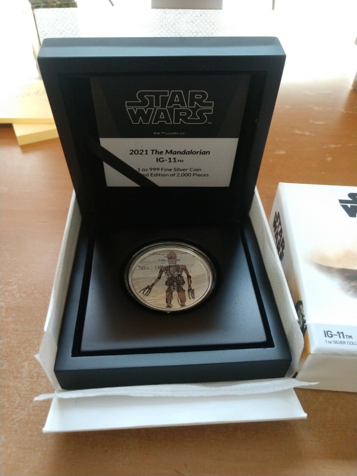 Star Wars The Mandalorian IG-11 Silver Coin New Zealand