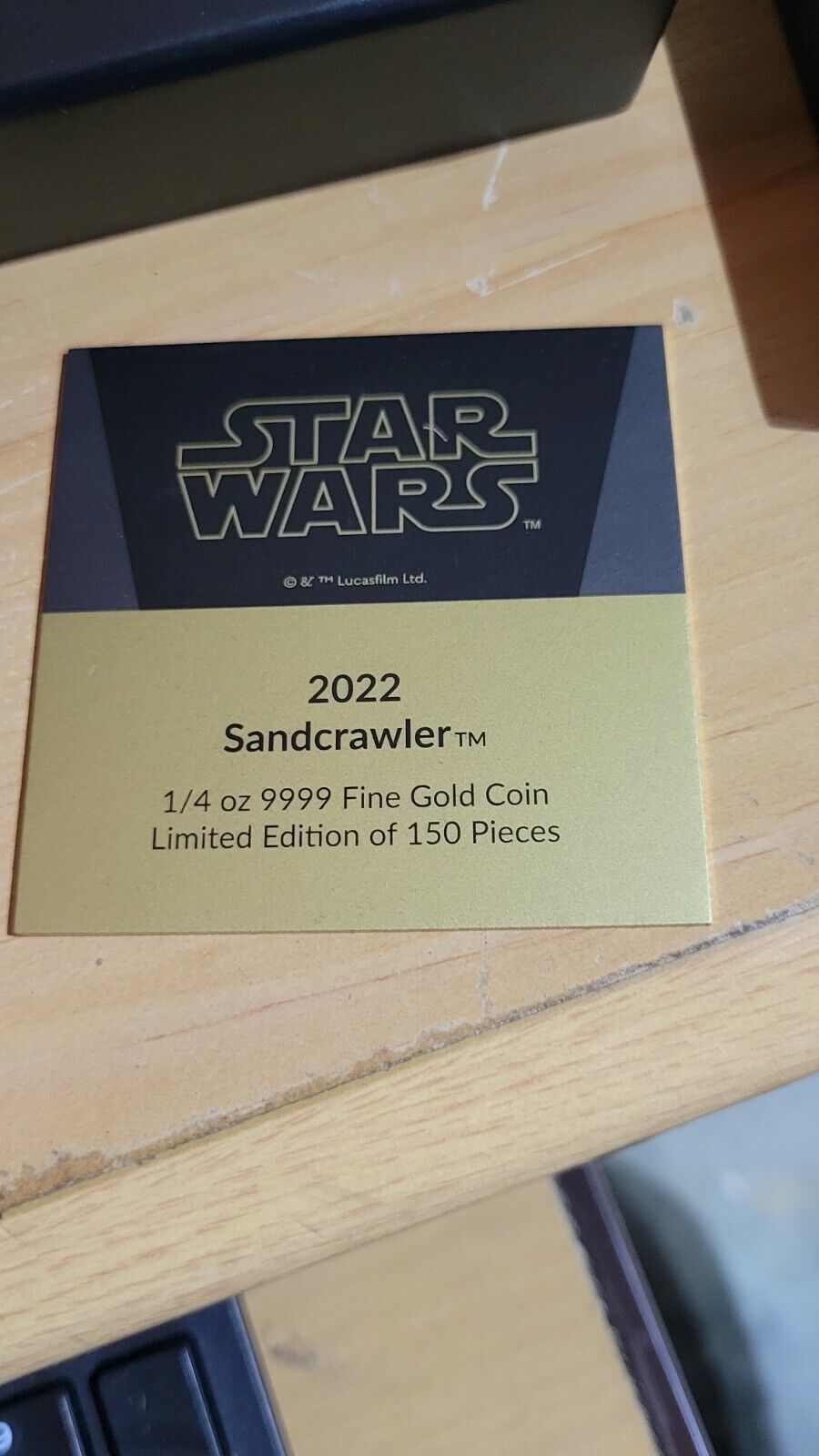 Star Wars™ – Sandcrawler™ 1/4oz Gold Coin