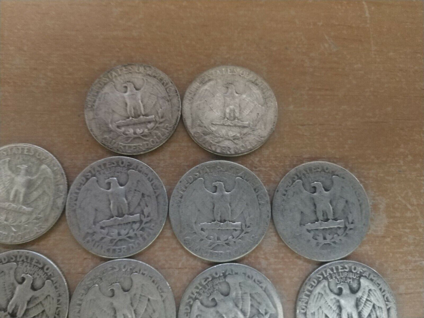 Lot of Ten U.S. Quarters From The 1940'S