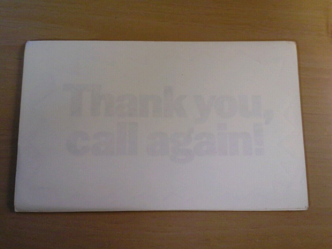 Lot Of 3 Malibu Cigarettes Door Decals Approx 4" x 8" Thank You Call Again