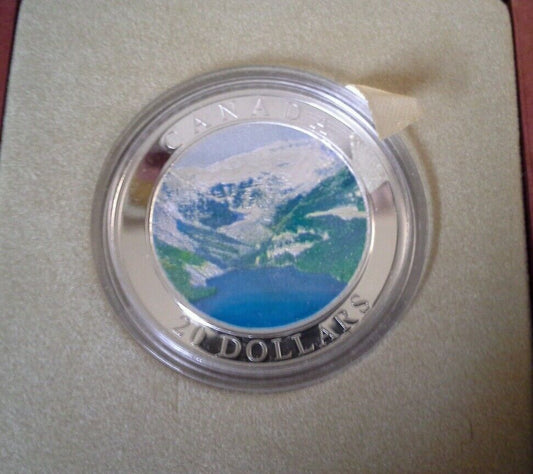 2003 Canada Natural Wonders Rocky Mountains Fine Silver Coin 4100