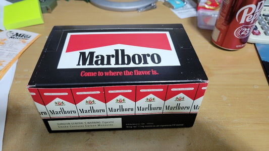 Vintage Marlboro Red  Mini Cigarette Flip Top Box Stick Matches  Box of 50