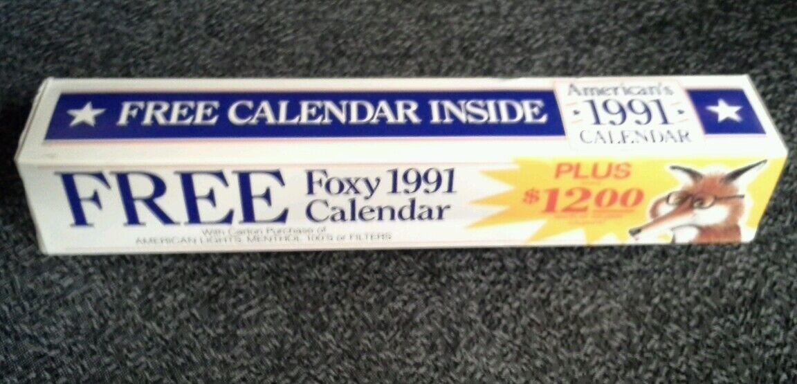 American Lights/Fillers Foxy 1991 Calendar