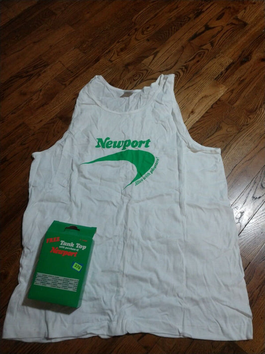 1992 Newport Cigarette Tank Top Alive with Pleasure NEW IN BOX Size X Large