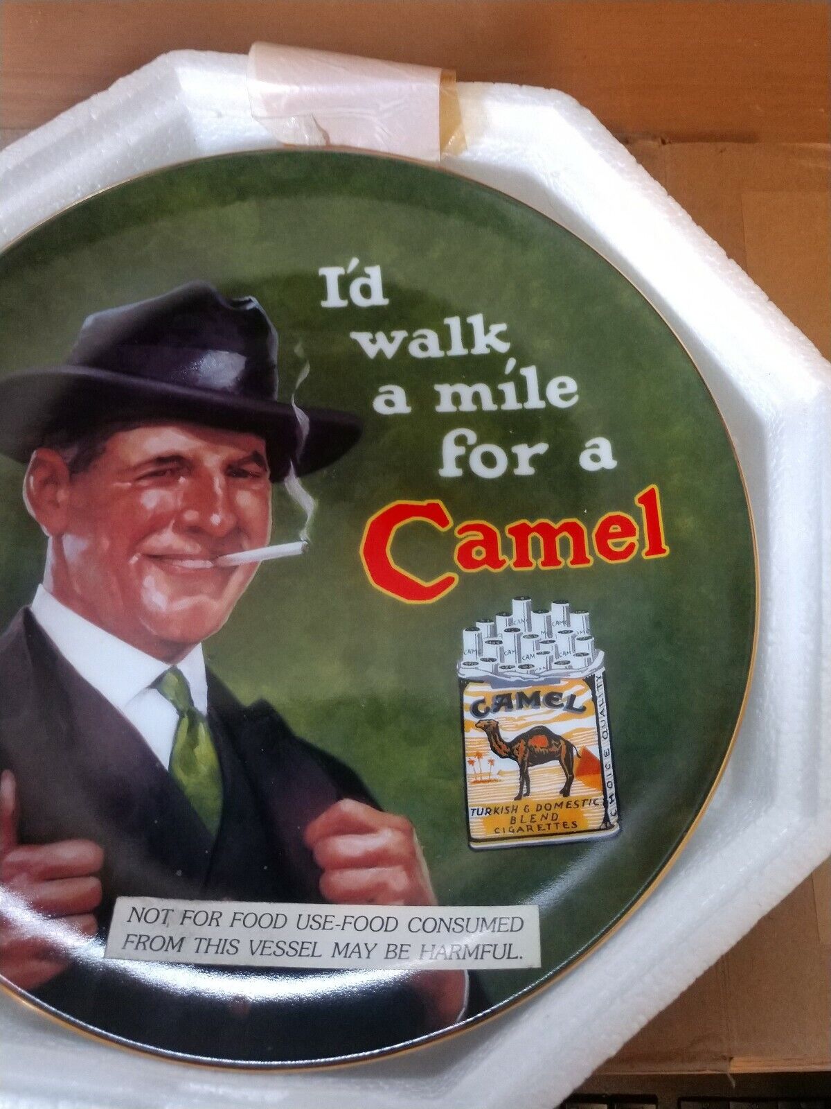 Camel Cigarettes 85th Anniv I'd walk A MileFor A Camel Plate 1000