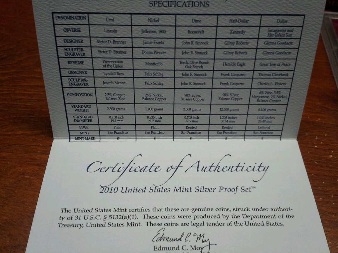 2010 United States Mint Silver Proof Set