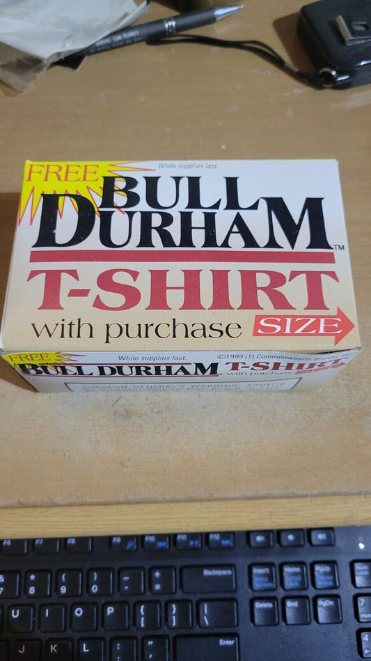 Bull Durham Cigarettes White T Shirt XL N.I.B.