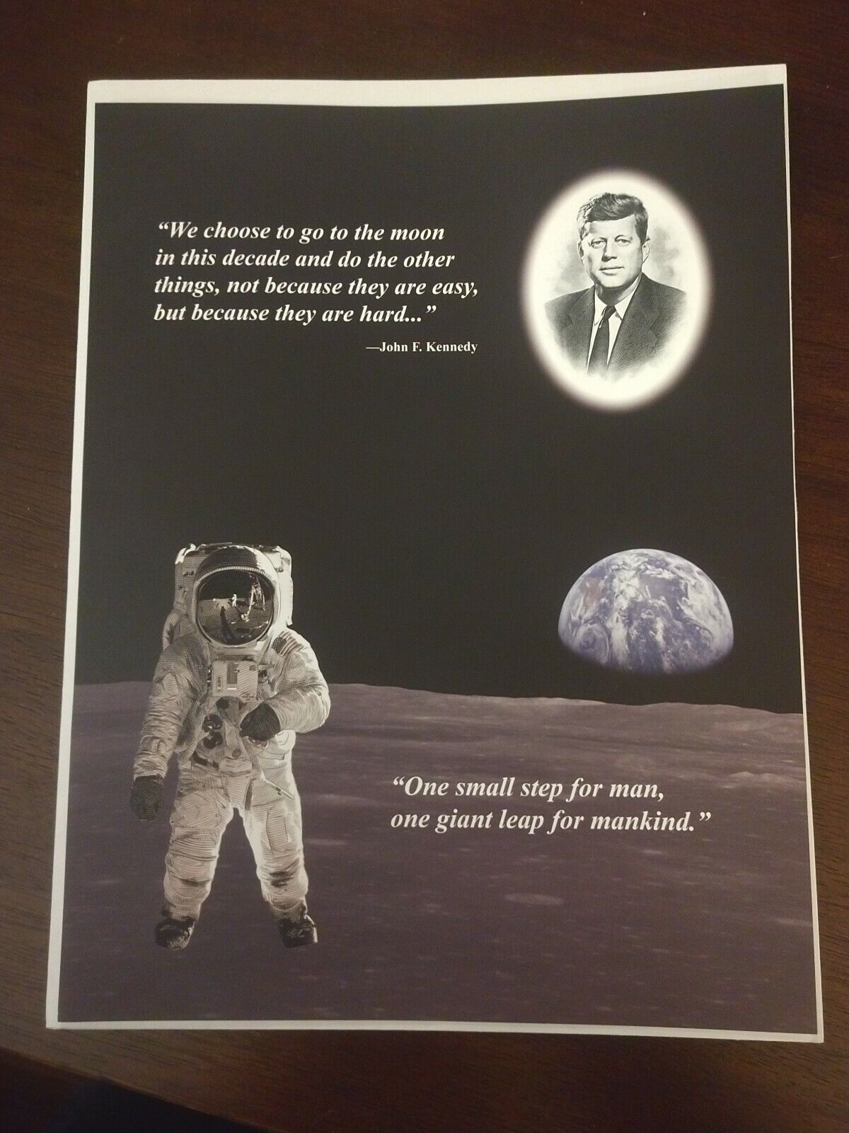 B.E.P. Kennedy-Apollo 11 Intaglio Print