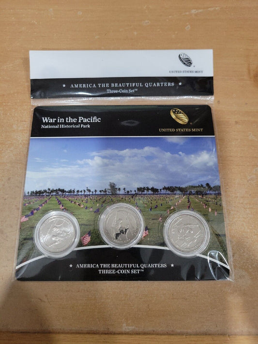 America The Beautiful Quarters 3 Coin Set War In The Pacific