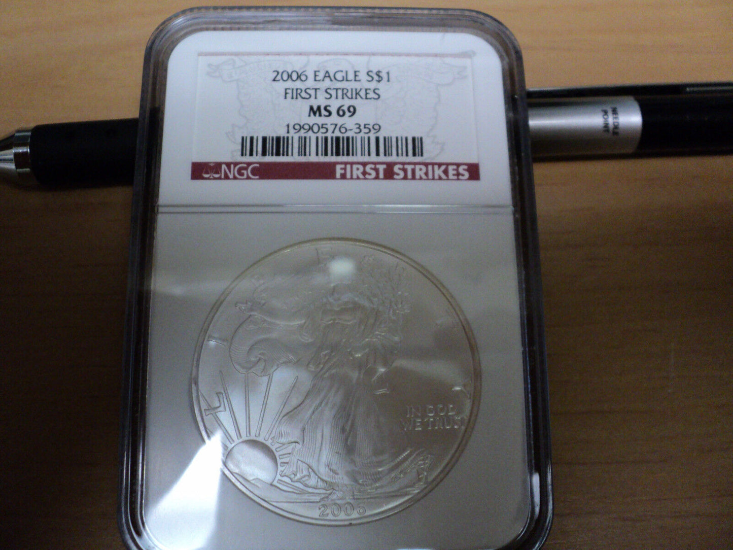 2006  Silver American Eagle  NGC MS69 First strike