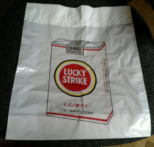 Lucky Strike Filters Plastic Bag  15" X 18"