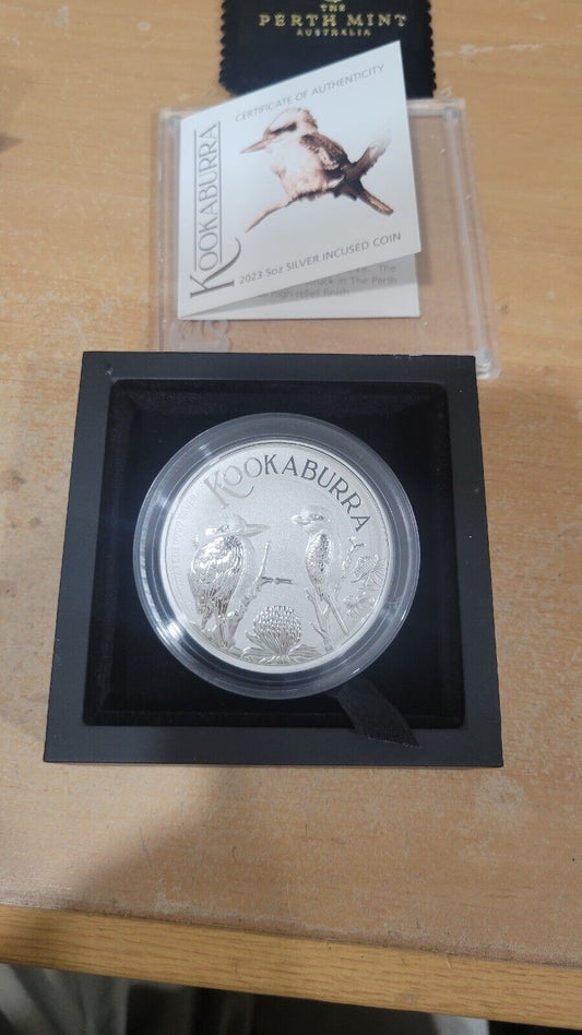 Australian Kookaburra 2023 5oz Silver Incused Coin