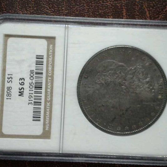 1898 Morgan Silver Dollar NGC MS63