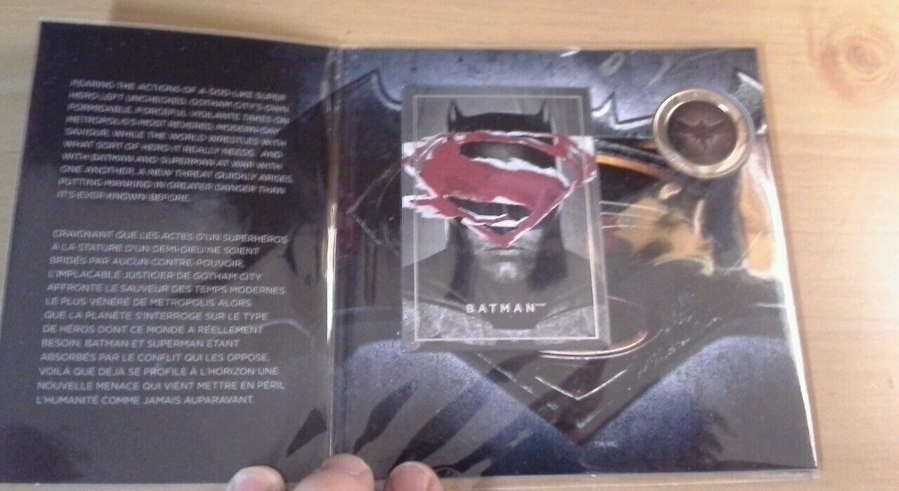 2016 Canada 25 Cents 3D Coin – Batman v Superman: Dawn of JusticeTM Batman