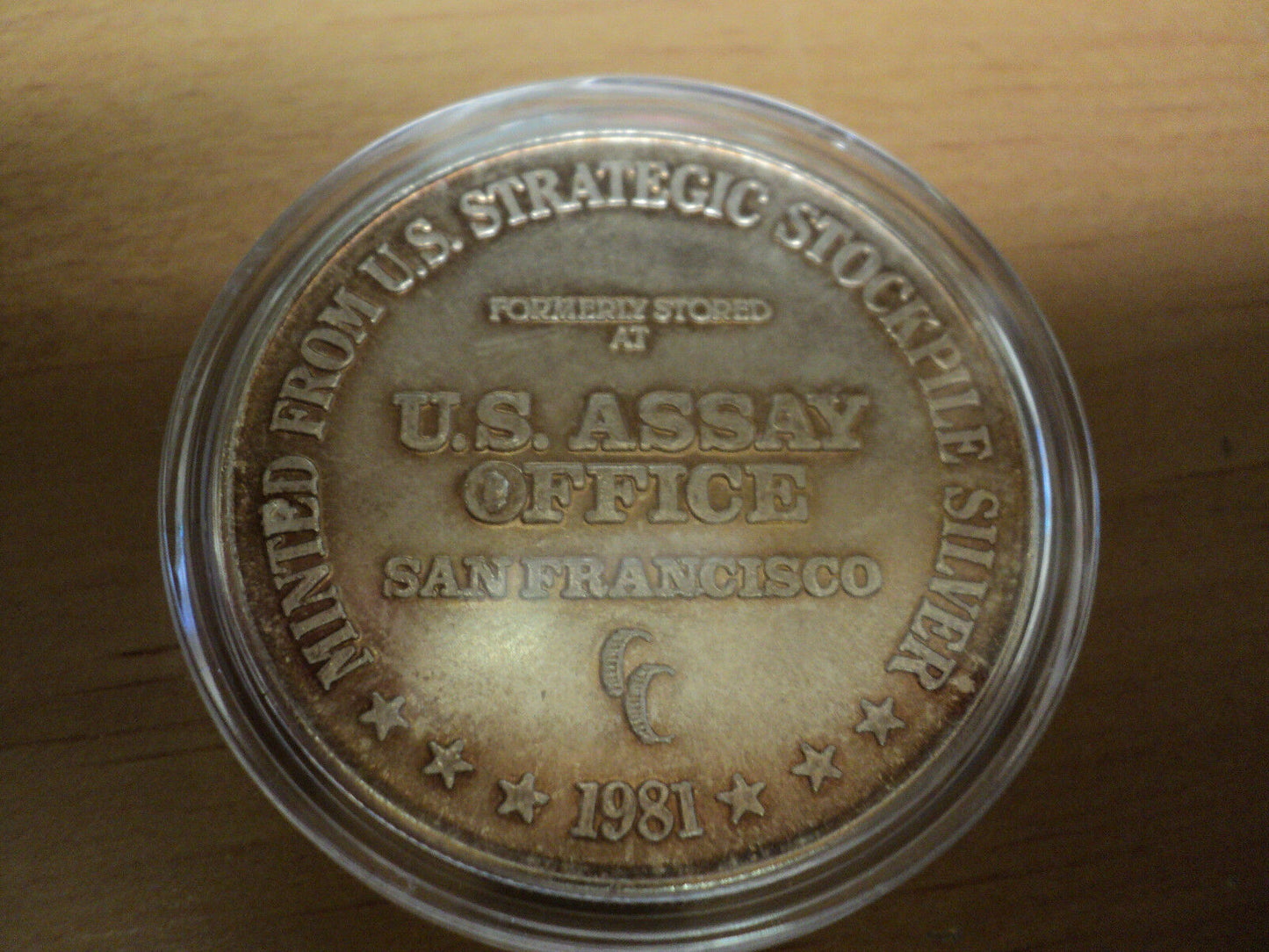 1981 U.S. Assay Office San Francisco One Troy Ounce Silver round