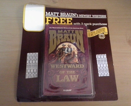 Matt Braun Westward of the Law Book (Bull Durham Cigarettes exclusive)