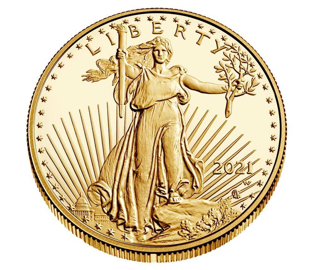 American Eagle 2021 One Ounce Gold Proof Coin type 2