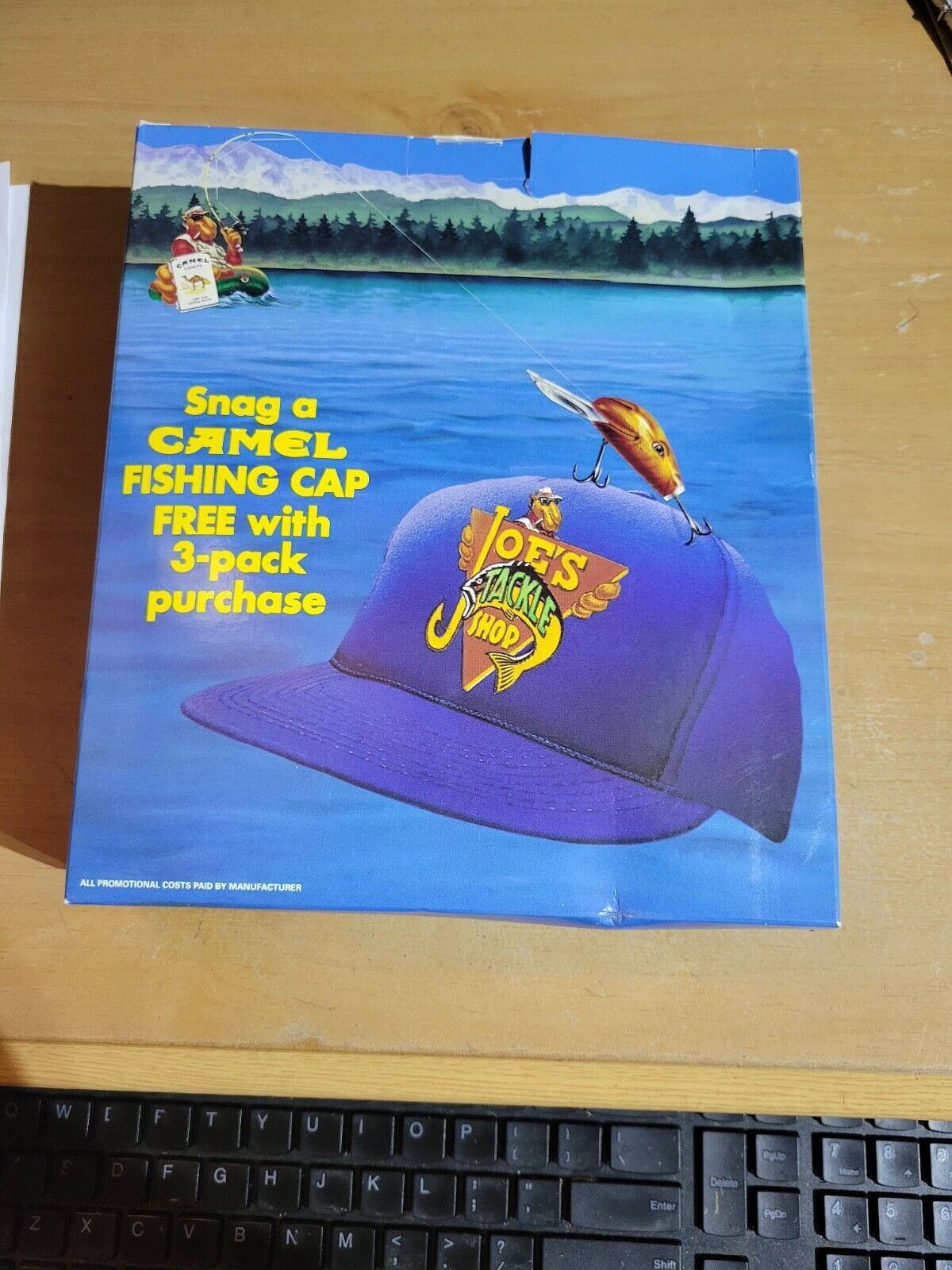 Camel Cigarettes Joe's Tackle Shop Blue fishing cap new in Box