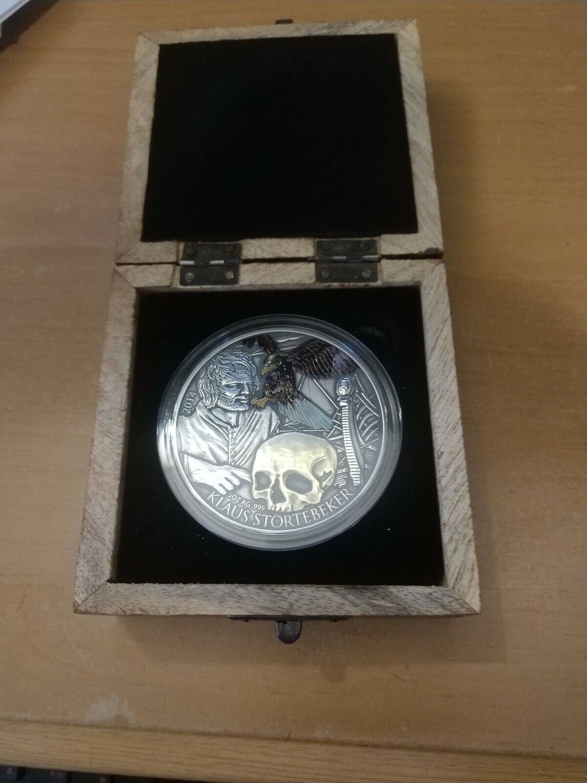 2014 Niue 5$ KLAUS STORTEBEKER Pirate Of The North Silver 5 Oz Silver Coin 27000