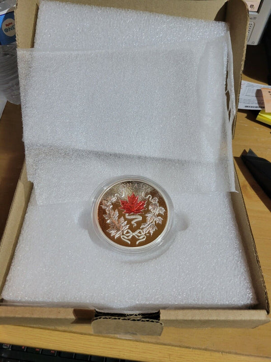 Canada 10 oz. Pure Silver Coin - Our National Colours - Mintage: 800 (2021)