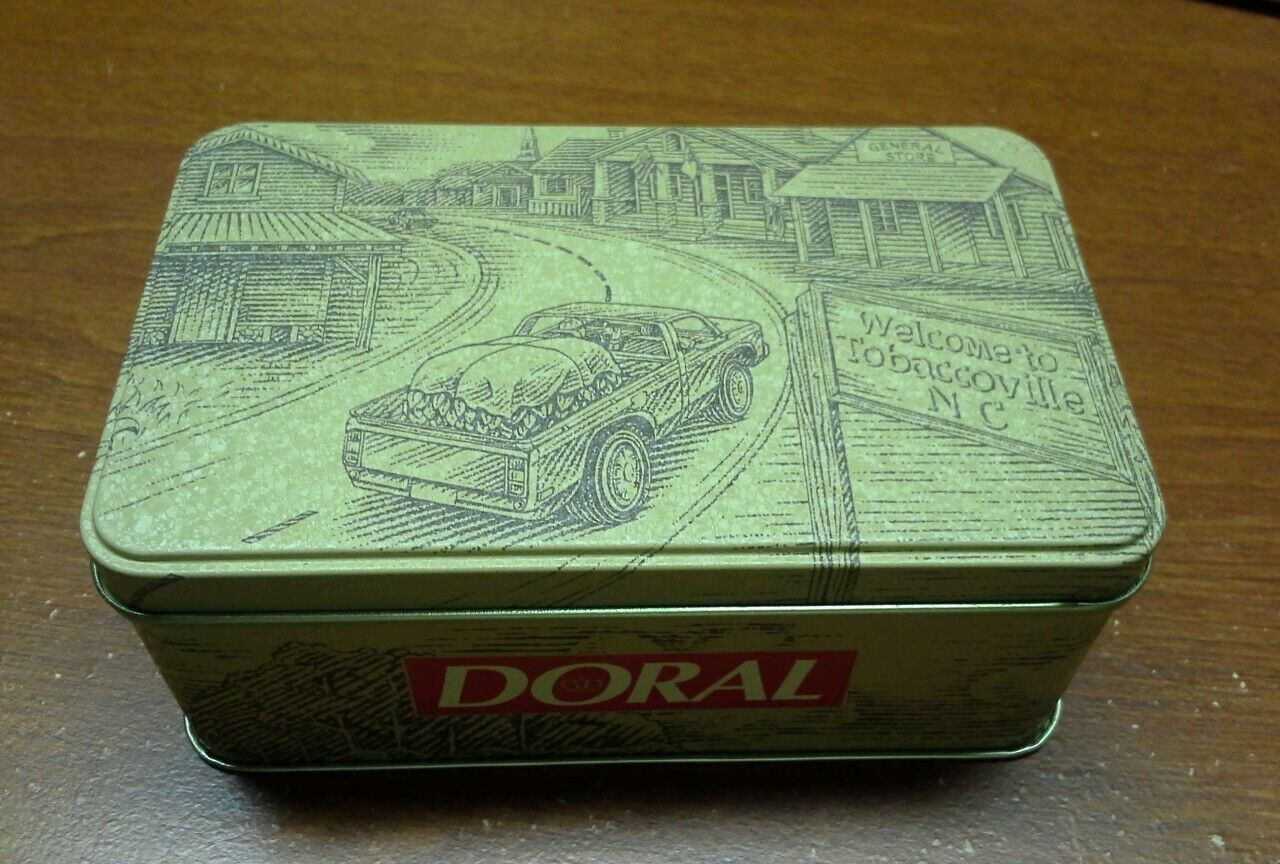 Doral Cigarettes Tobaccoville Collectors Tin with Matches