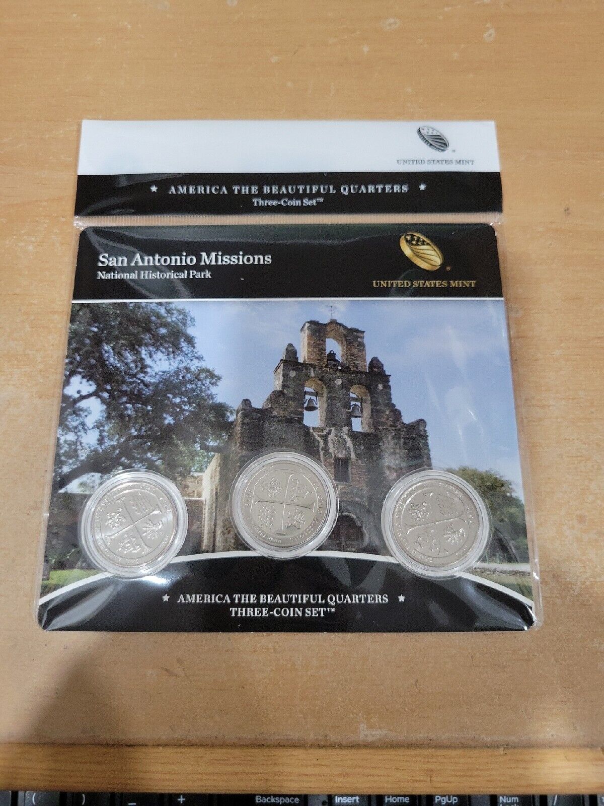 America The Beautiful Quarters 3 Coin Set San Antonio Missions