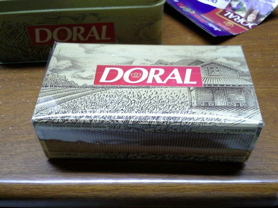 Doral Cigarettes Tobaccoville Collectors Tin with Matches