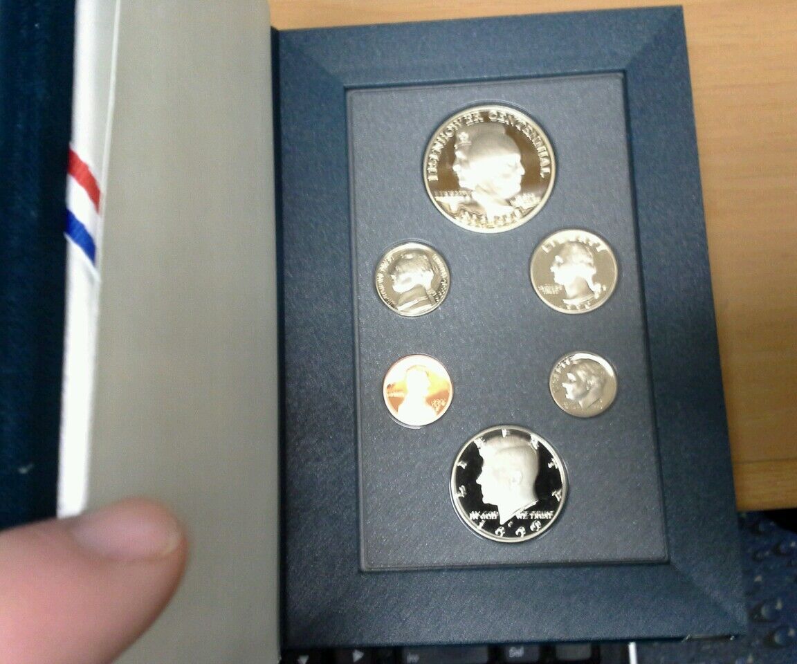 Set of Six U.S. Mint Prestige Sets 1984/1987/1989/1990/1993/1995