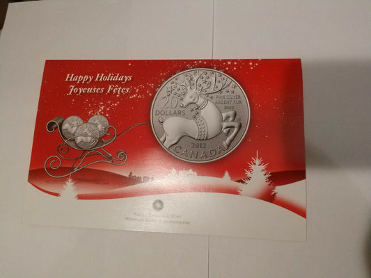 CANADA 2012 Reindeer$20 for 20 SILVER COIN OGP 1499