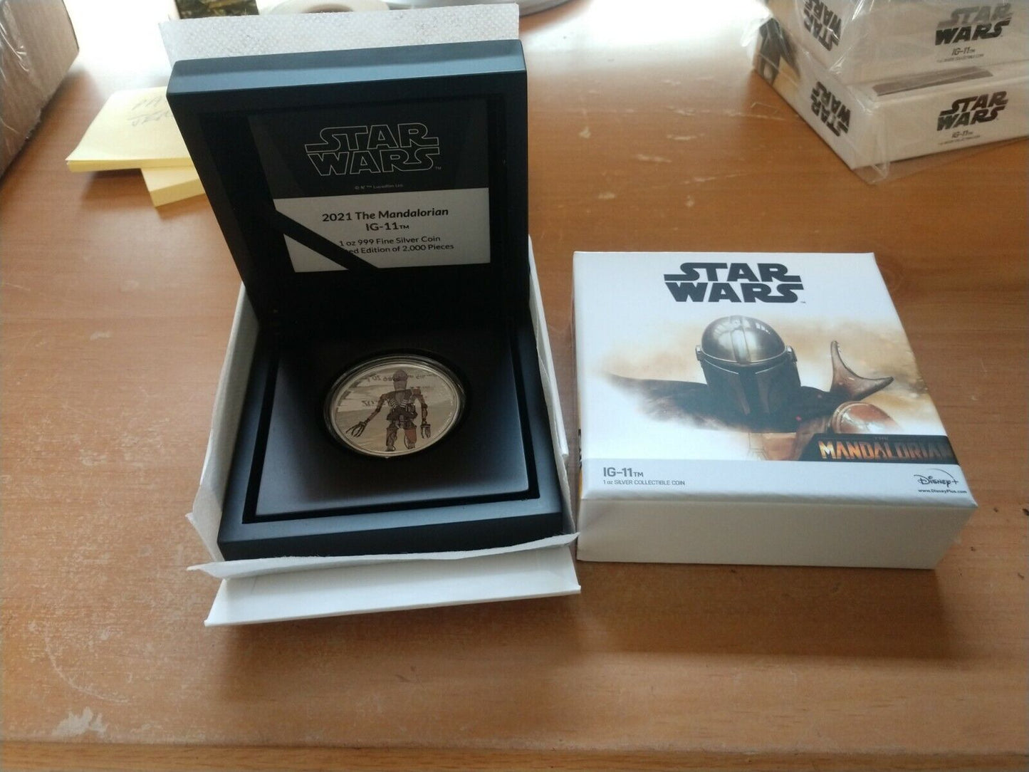 Star Wars The Mandalorian IG-11 Silver Coin New Zealand